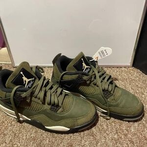 Jordan Athletic Shoes in Olive and Black